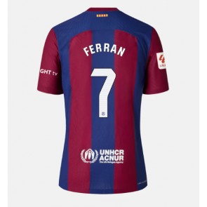 Barcelona Ferran Torres #7 Domaci Dres za Ženska 2023-24 Kratak Rukavima